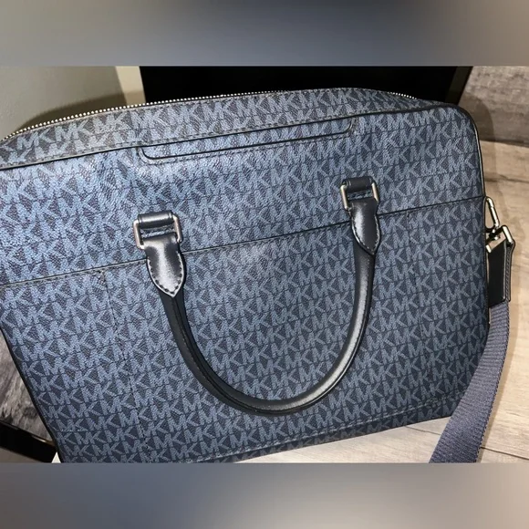 Michael Kors Harrison Front Zip Briefcase Men